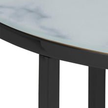 Load image into Gallery viewer, Alisma Coffee Table In A Choice Of Silver, Gold Or Black Metal Frame 80cm