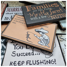 Load image into Gallery viewer, Novelty Wooden Gift Sign For The Office Or Home With Humorous Plant Killer Message 25x16