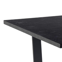 Load image into Gallery viewer, Amble 6 Seat Rectangle Dining Table With Black Marble Print Top 160x90cm