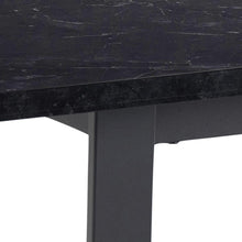 Load image into Gallery viewer, Amble 6 Seat Rectangle Dining Table With Black Marble Print Top 160x90cm