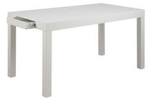 Load image into Gallery viewer, Angela White High Gloss Dining Table With Drawer, Quality Dining Furniture 150x80x76cm