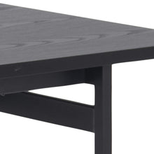 Load image into Gallery viewer, Angus Black Ash Melamine Dining Table With Powder Coated Solid Metal Base 200cm Seats 8
