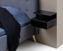 Load image into Gallery viewer, Ashlan Wooden Bedside Wall Table In Oak, Black, White Or Grey