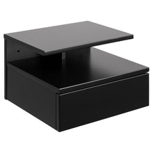Load image into Gallery viewer, Ashlan Wooden Bedside Wall Table In Oak, Black, White Or Grey
