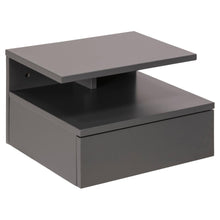 Load image into Gallery viewer, Ashlan Wooden Bedside Wall Table In Oak, Black, White Or Grey