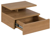 Load image into Gallery viewer, Ashlan Wooden Bedside Wall Table In Oak, Black, White Or Grey