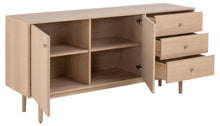 Load image into Gallery viewer, Aston Sideboard Lavish Solid Oak Cabinet With Great Storage And Adjustable Wooden Shelves 160x40x75cm