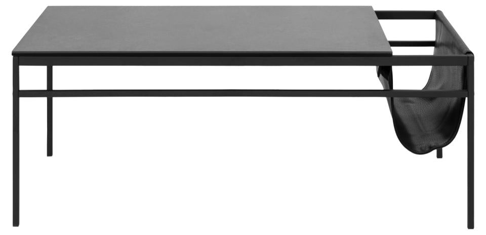 Atalaya Luxury Coffee Table With Pocket In Black Ceramic Or Solid White Marble 115cm