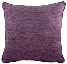 Load image into Gallery viewer, Luxury Thick Chenille Savannah Cushion 17" Piped Edge Square Cushion Cover and Polyester Inner made by Evans Lichfield