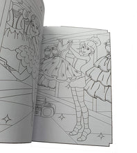 Load image into Gallery viewer, A4 Colouring Books with Stickers & Colouring Pencils Included, Choose a Theme - Pets, Dinosaurs, Ballet, Princess, Superhero