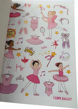 Load image into Gallery viewer, A4 Colouring Books with Stickers & Colouring Pencils Included, Choose a Theme - Pets, Dinosaurs, Ballet, Princess, Superhero