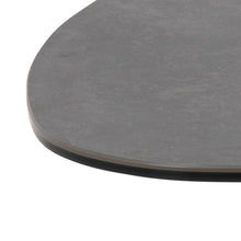 Load image into Gallery viewer, Barnsley Ceramic Black Coffee Table Plectrum Shape And Metal Base 84x77x34cm