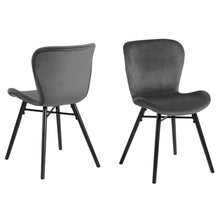 Load image into Gallery viewer, Beautiful Batilda Grey Upholstered Fabric Dining Chair, Set Of 2