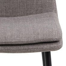 Load image into Gallery viewer, Becca Grey Fabric Dining Chair With Metal Legs, Set Of 4 Chairs