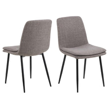 Load image into Gallery viewer, Becca Grey Fabric Dining Chair With Metal Legs, Set Of 4 Chairs