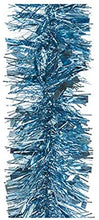 Load image into Gallery viewer, blue 2 metre length tinsel christmas decorations