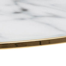 Load image into Gallery viewer, Bolton Coffee Table With Round White Marble Glass 80cm