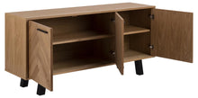 Load image into Gallery viewer, Beautiful Brighton Oak Buffet Sideboard Cabinet In Modern Herringbone Design 150x40x71cm