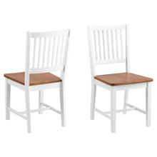Load image into Gallery viewer, Brisbane White Lacquered Oak Stained Designer Dining Chair Set Of 2