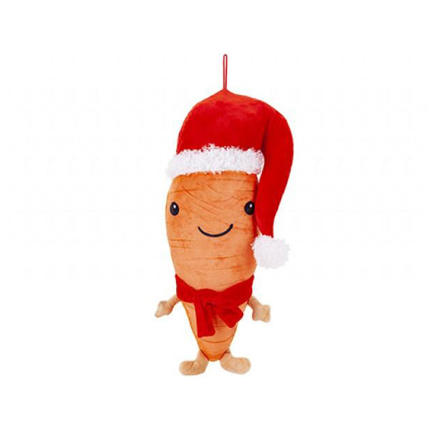 Medium Christmas Carrot Plush Toy Festive Gift 42cm