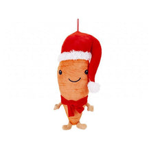 Load image into Gallery viewer, Medium Christmas Carrot Plush Toy Festive Gift 42cm