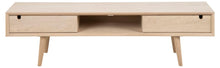 Load image into Gallery viewer, Century TV Unit With 2 Doors In White Oiled Oak 160x38x43cm