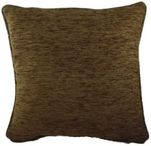 Load image into Gallery viewer, Luxury Thick Chenille Savannah Cushion 17" Piped Edge Square Cushion Cover and Polyester Inner made by Evans Lichfield