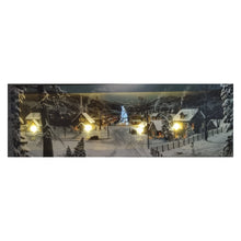 Load image into Gallery viewer, Christmas Canvas LED Light Up Xmas Tree Wall Art Picture With Switch, Battery Operated 60x20cm