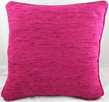Load image into Gallery viewer, Luxury Thick Chenille Savannah Cushion 17" Piped Edge Square Cushion Cover and Polyester Inner made by Evans Lichfield