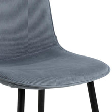 Load image into Gallery viewer, Delmy Dining Chairs In Comfort Fabric Grey, Set Of 4, Next Day Delivery