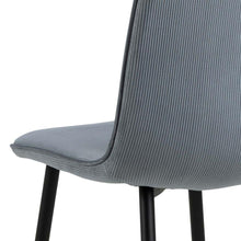 Load image into Gallery viewer, Delmy Dining Chairs In Comfort Fabric Grey, Set Of 4, Next Day Delivery