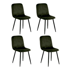 Load image into Gallery viewer, Delmy Dining Chairs In Olive Green Lloyd Fabric, Set Of 4, Next Day Delivery