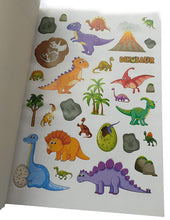Load image into Gallery viewer, A4 Colouring Books with Stickers & Colouring Pencils Included, Choose a Theme - Pets, Dinosaurs, Ballet, Princess, Superhero