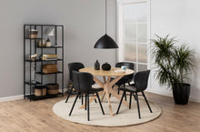 Load image into Gallery viewer, Duncan Desiderio Dining Table With 120cm Round Top And Angled Legs, 4-6 Seats