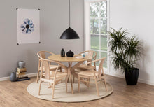 Load image into Gallery viewer, Duncan Desiderio Dining Table With 120cm Round Top And Angled Legs, 4-6 Seats