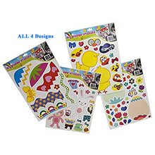 Load image into Gallery viewer, Easter Window Stickers In 4 Designs, Bunny Egg Springtime Icons for Easter Decoration