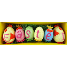 Load image into Gallery viewer, Easter Egg And Chicks Fun Word Sign In Foam