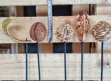Load image into Gallery viewer, Mahogany Pod Exotic Wooden Flower Bunch In Brown 7 Stems 48cm