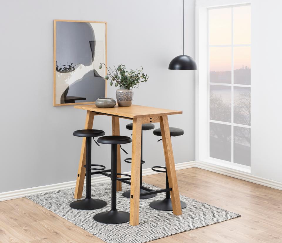 Finch Designer Metal Bar Stools, Set Of 2 Trendy Barstools With Footrest And Lift Function