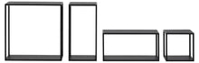 Load image into Gallery viewer, Set Of 4 Geelong Wall Units For Modern Home Shelving Display 60x20x60cm