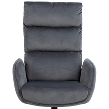 Load image into Gallery viewer, Comfort Lounger Haddam Grey Fabric Recliner Resting Chair With Stool And Swivel Function
