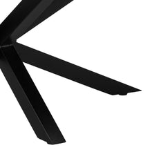 Load image into Gallery viewer, Heaven Rectangular Coffee Table Solid Metal Cross Legs, Black Ceramic Top 130x70cm