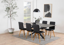 Load image into Gallery viewer, Heaven Rectangle Large Black Ceramic Dining Table Solid Metal Base 6/8 Seats 200x100 cm IN STOCK