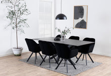 Load image into Gallery viewer, Heaven Rectangle Large Black Ceramic Dining Table Solid Metal Base 6/8 Seats 200x100 cm IN STOCK