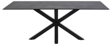Load image into Gallery viewer, Heaven Rectangle Large Black Ceramic Dining Table Solid Metal Base 6/8 Seats 200x100 cm IN STOCK