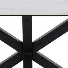 Load image into Gallery viewer, Heaven Large White Rectangle Dining Table Ceramic Sleek Modern Solid Metal Base 6/8 Seat 200x100