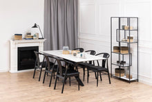 Load image into Gallery viewer, Heaven Large White Rectangle Dining Table Ceramic Sleek Modern Solid Metal Base 6/8 Seat 200x100