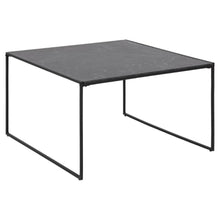 Load image into Gallery viewer, Infinity Coffee Table With Black Marble Print, Square 80x80cm