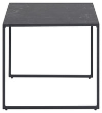 Load image into Gallery viewer, Infinity Black Melamine Marble Print Side Or Lamp Table 50x50x45cm