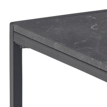 Load image into Gallery viewer, Infinity Black Melamine Marble Print Side Or Lamp Table 50x50x45cm
